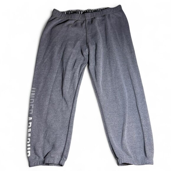 Womens Under Armour Grey Cropped Sweatpants - Picture 1 of 4